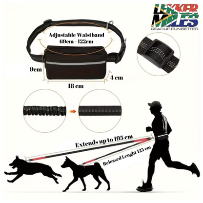 Lekker Miles™ Hands-Free Dog Running Leash